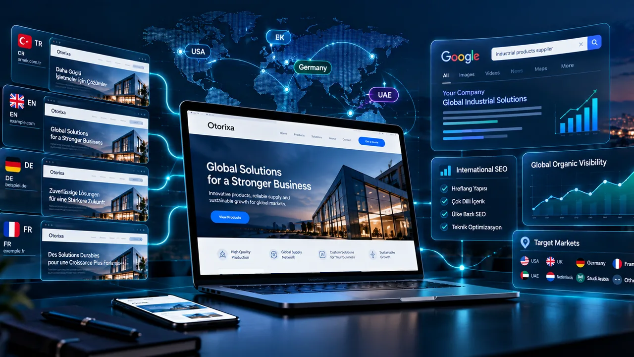 Uluslararası SEO — Uluslararası SEO, çok dilli web sitesi ve ihracat hedef pazar görünürlüğü sistemi